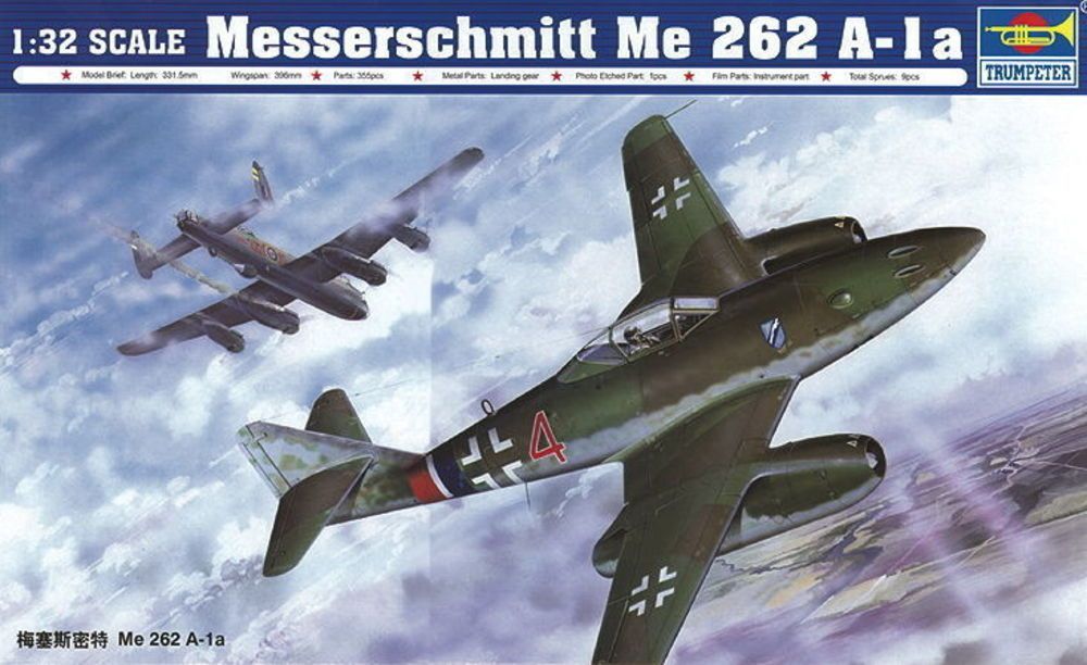Trumpeter 02235 - 1:32 Messerschmitt Me 262 A-1a | Modellbau