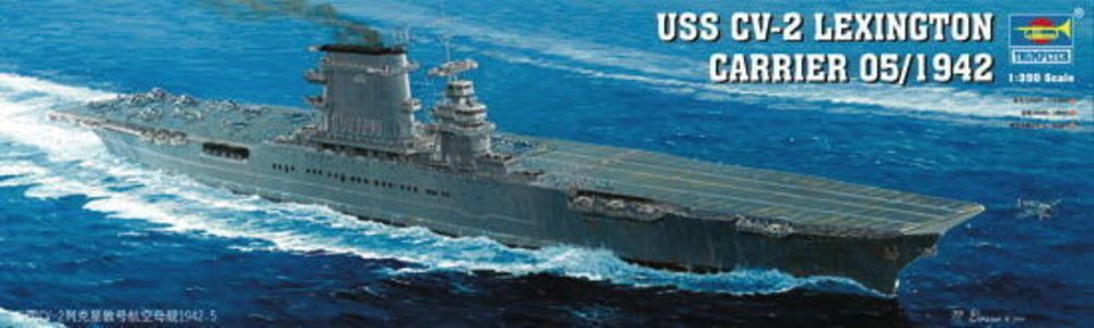 Trumpeter 05608 - 1:350 Flugzeugträger USS Lexington CV 2 | Modellbau