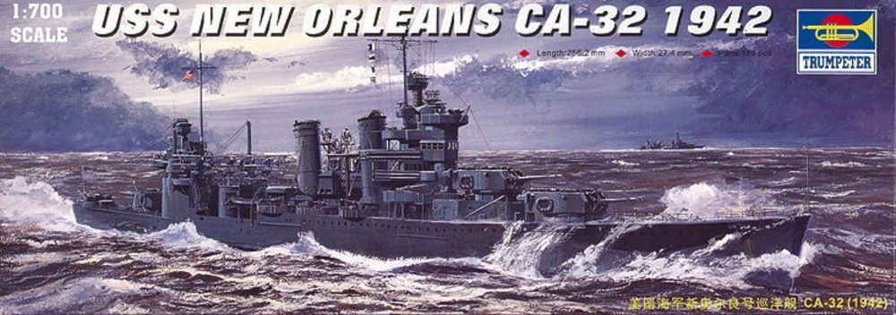 Trumpeter 05742 - 1:700 USS New Orleans CA-32 (1942) | Modellbau
