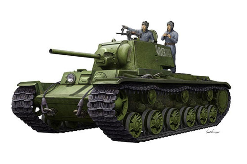 Trumpeter 09597 - 1:35 KV-1 1942 Simplified Turret Tank w/Tank Crew | Modellbau