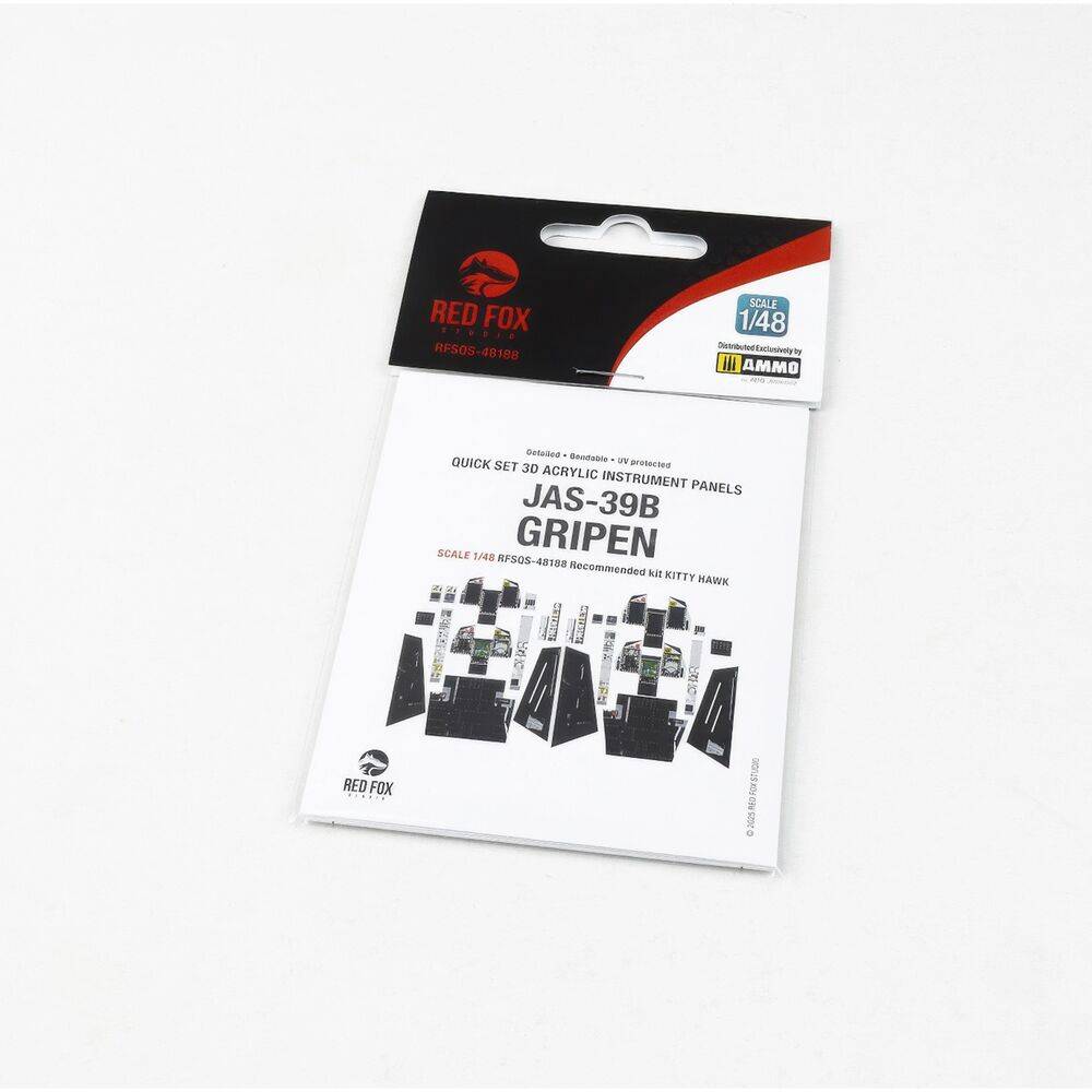 Red Fox Studio RFSQS-48188 - Jas-39B Gripen for Kitty Hawk | Modellbau