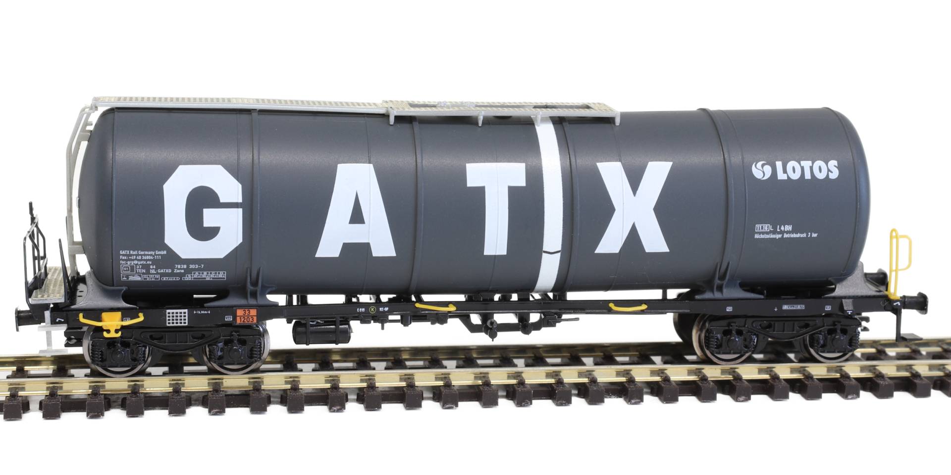 Igra Model TT 96200084 - Zacns 88 GATX / Lotos schwarz | Modellbahn | Modelleisenbahn