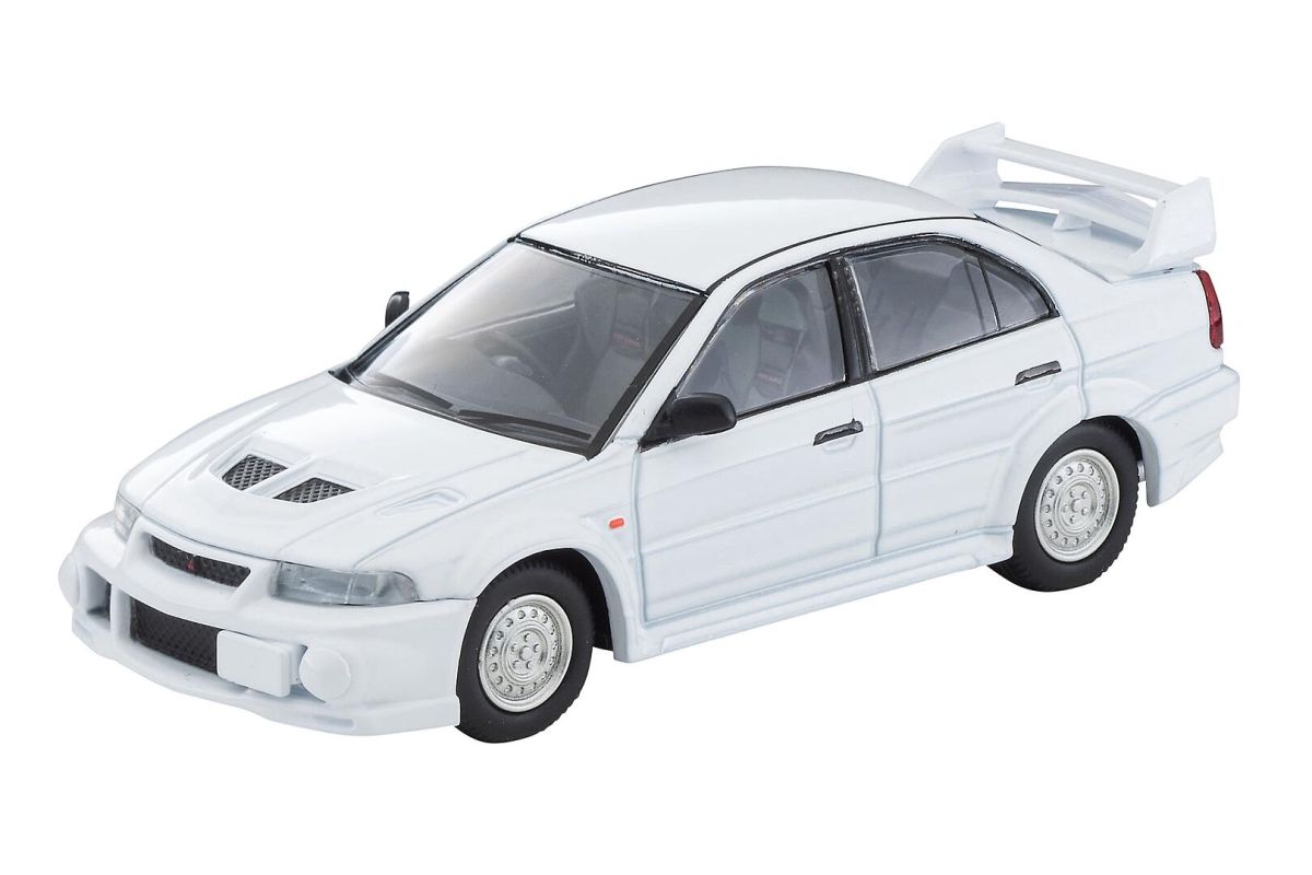 Tomytec 977349 - 1/64 Mitsubishi Lancer GSR Evo IV, weiß | Modellbahn | Modelleisenbahn