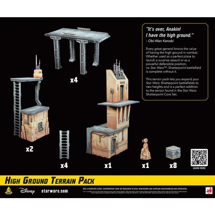 Atomic Mass Games AMGD1002 - Star Wars: Shatterpoint - High Ground Terrain Pack (Geländeset "Neue Höhen") | Tabletop