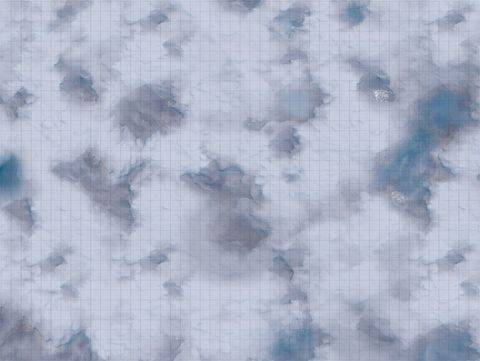 Bandua BATMAT0472 - Ice and Snow 48x36 - Roleplay Mat (Textil)