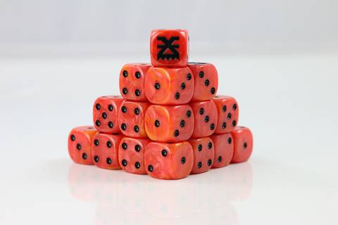DiceWyrm DWD6F011 - Skull God D6 Fantasy Dice 20Stk | Tabletop