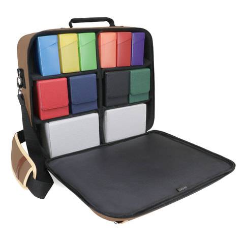 ENHANCE Gaming ENBCCDK100TNEW - ENHANCE Designer Edition Trading Card Game Shoulder Bag Tan | Tabletop