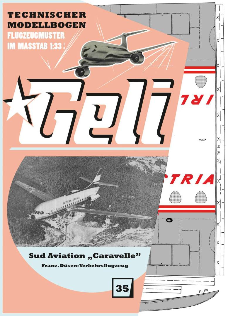 Geli Modellbau GEL345035 - Sud Aviation Caravelle | Modellbau