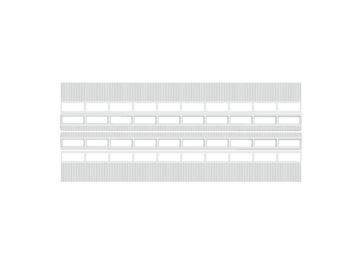 Modusteck H0 (1:87) H0870207 - Bahnsteigdach lang für B.110mm 292 x 37 u. 20 mm | Modellbahn | Modelleisenbahn