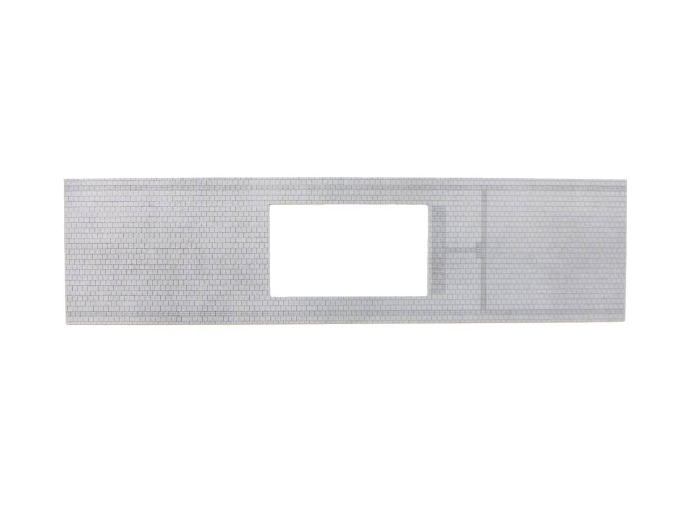 Modusteck H0 (1:87) H0870851.2 - Bahnsteigbelag lang, Leitsystem, Öffnung L.292 x B.75,2 mm | Modellbahn | Modelleisenbahn