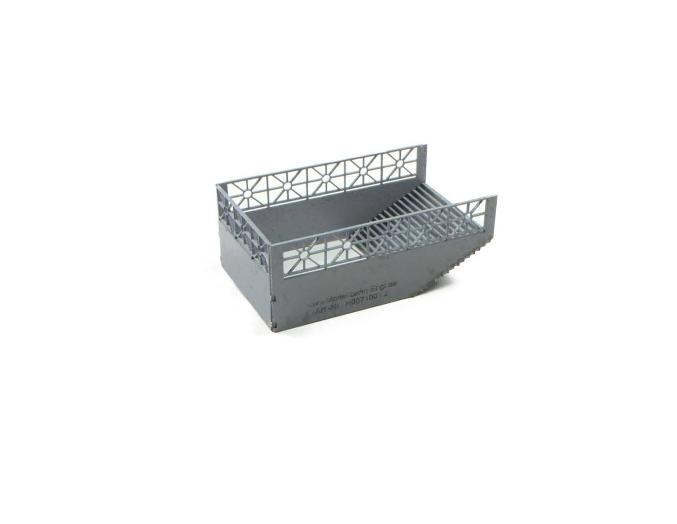 Modusteck H0 (1:87) H0871003 - Treppe 2 81 x 47 mm | Modellbahn | Modelleisenbahn