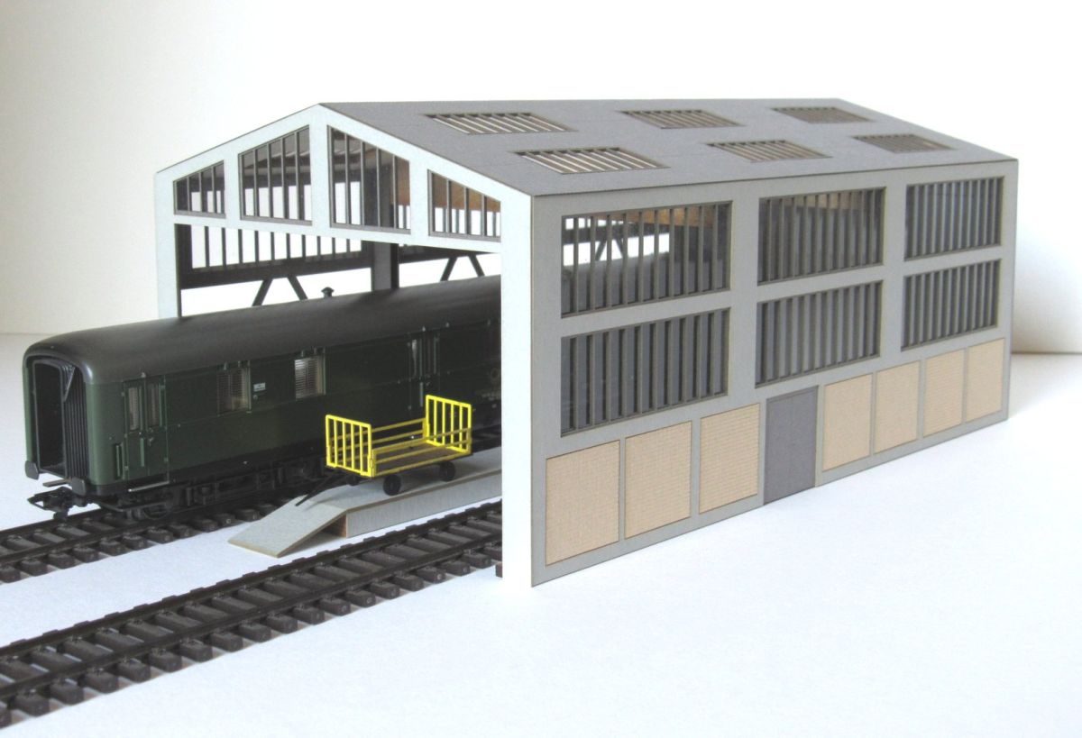 Modellbau Laffont H0 (1:87) H5401 - Bahnposthalle | Modellbahn | Modelleisenbahn