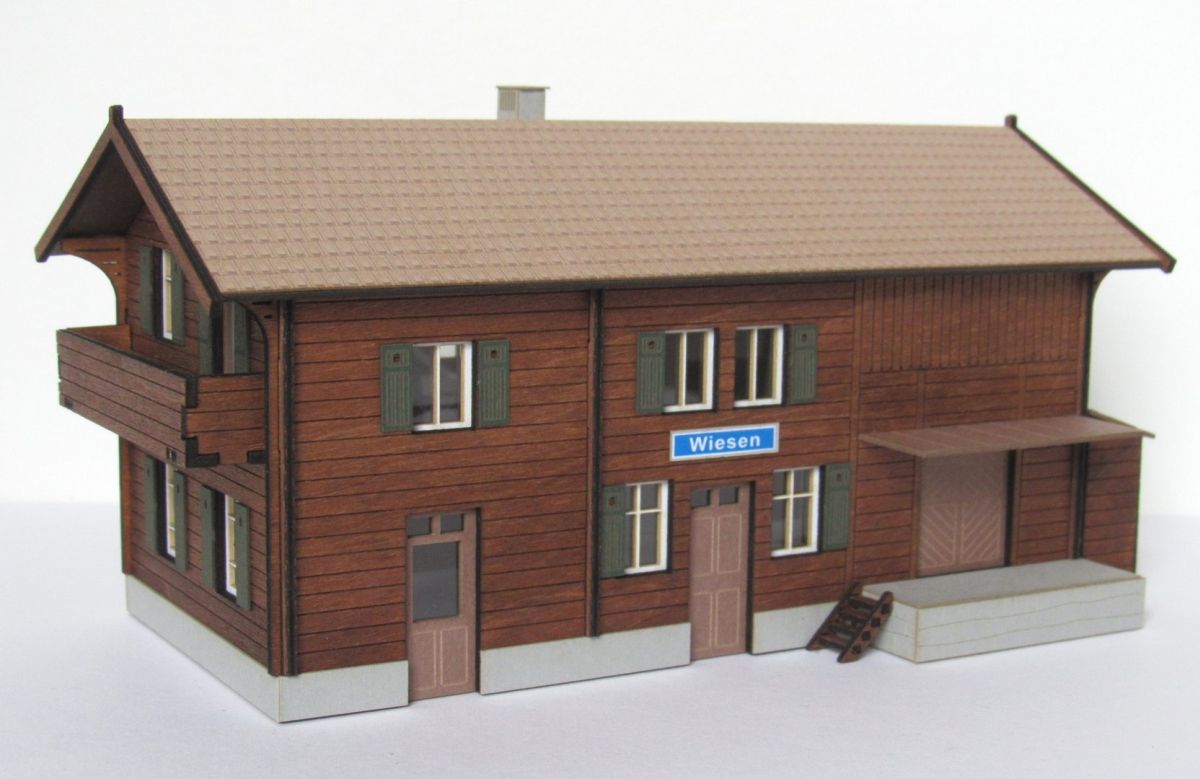 Modellbau Laffont H0 (1:87) H6801 - Bahnhof Wiesen | Modellbahn | Modelleisenbahn