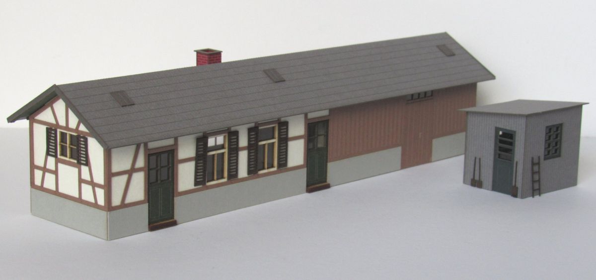 Modellbau Laffont H0 (1:87) H8601 - Bauernhaus mit angebauter Scheune | Modellbahn | Modelleisenbahn