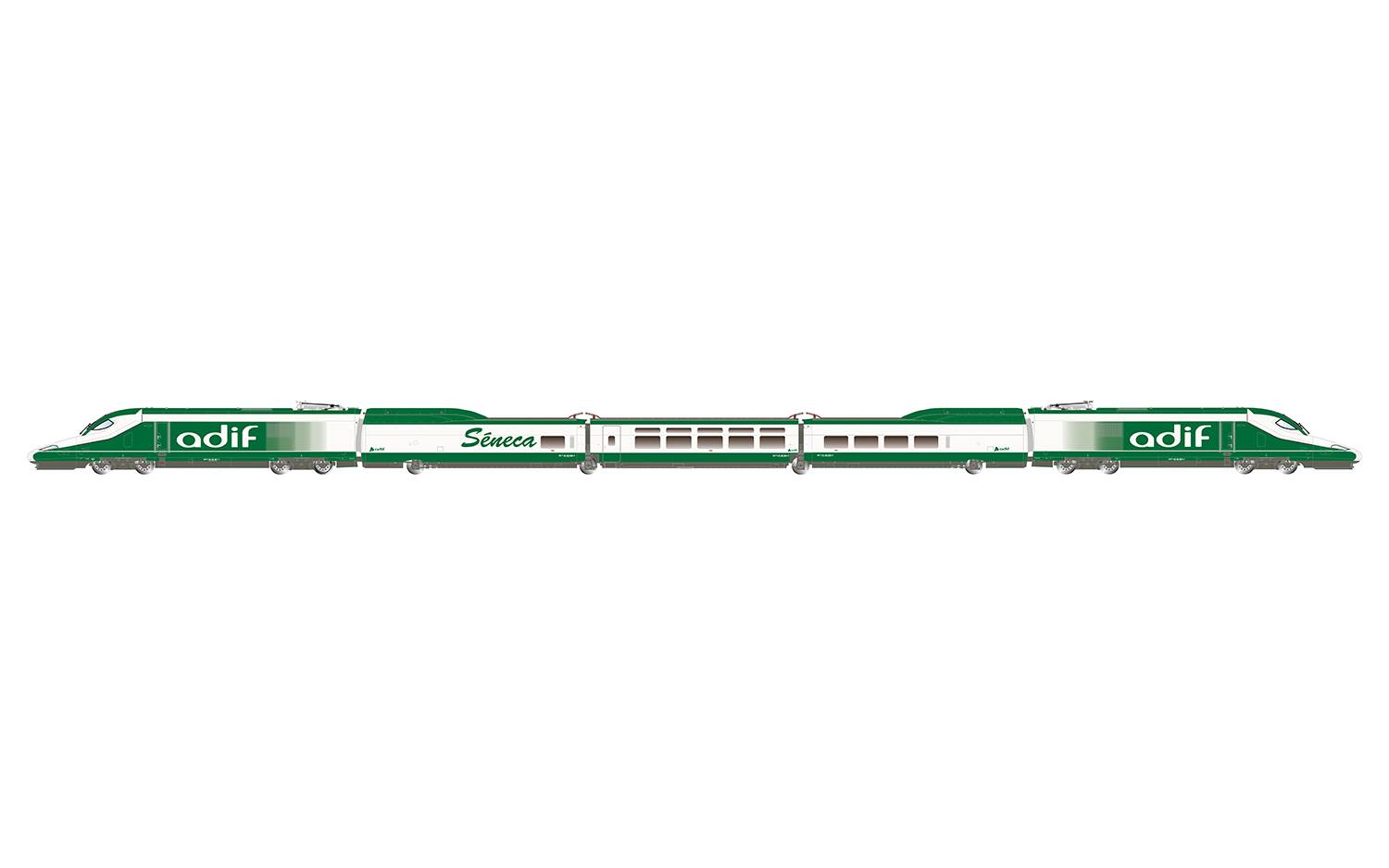 Electrotren H0 (1:87) HE2030 - ADIF, Messzug A330 „Séneca“, weiß-grüne Farbgebung, Ep. VI | Modellbahn | Modelleisenbahn