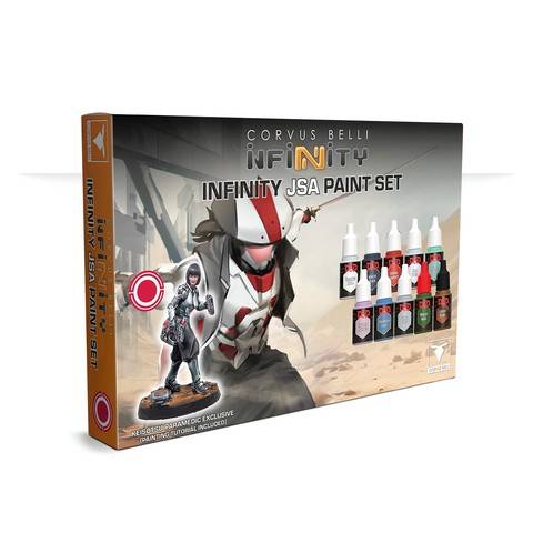 Corvus Belli INF281713 - Infinity JSA Paint Set Keisotsu Paramedic exclusive | Tabletop