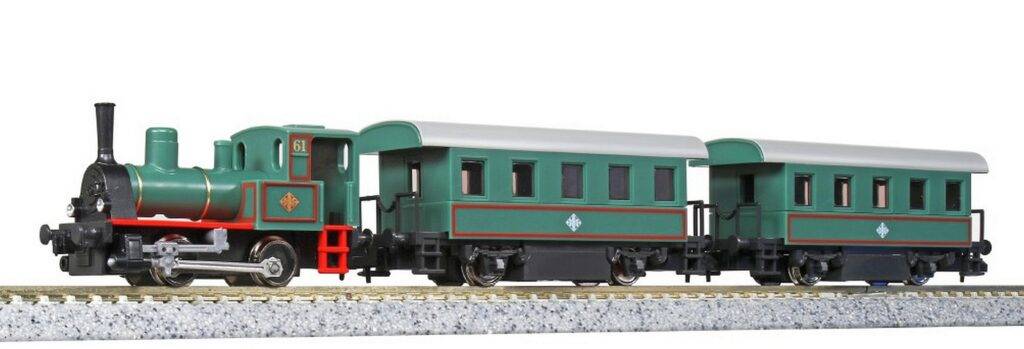 Kato N K10-503-1 - Personenzug, 3-tlg. mit Dampflok, Pocket Line | Modellbahn | Modelleisenbahn