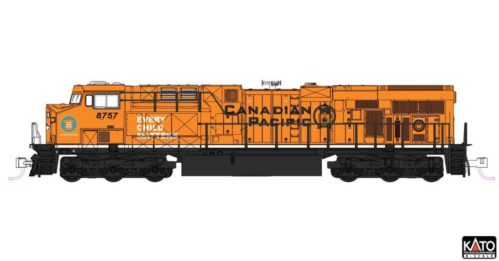 Kato N K176-8960 - Diesellok GE ES44AC CP, Ep.VI, #8757, Every Child matters | Modellbahn | Modelleisenbahn
