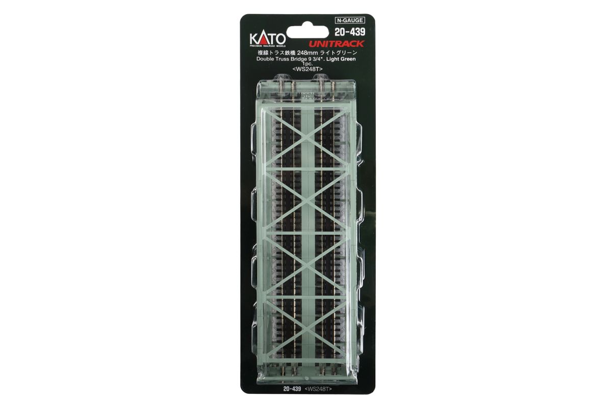 Kato N K20-439 - Kastenbrücke doppelgleisig gerade 248mm Hellgrün - Lemke | Modellbahn | Modelleisenbahn
