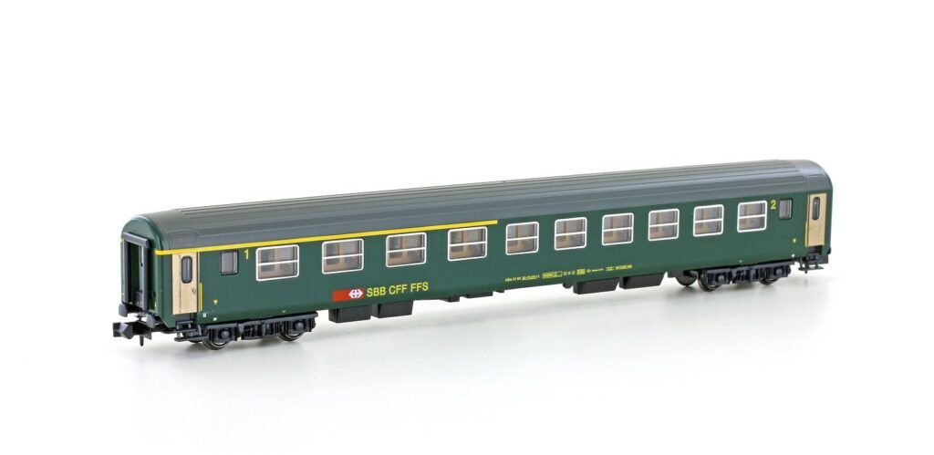 Kato N K23121 - RIC Personenwagen ABm, 1./2.Kl. SBB, Ep.IV-V - Lemke | Modellbahn | Modelleisenbahn