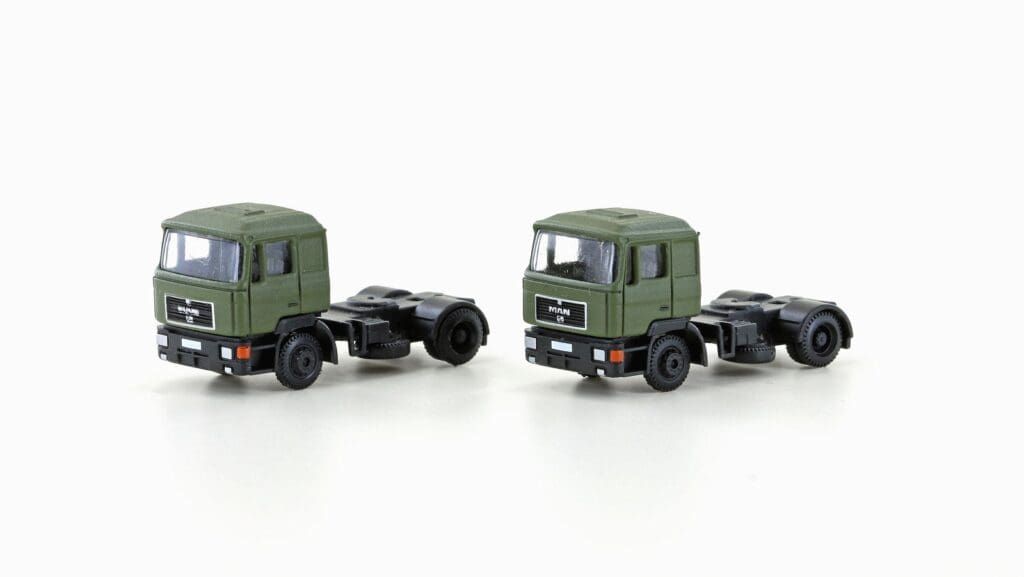 Minis N LC4065 - 2er Set MAN F90 SZM, 2-achsig, oliv | Modellbahn | Modelleisenbahn