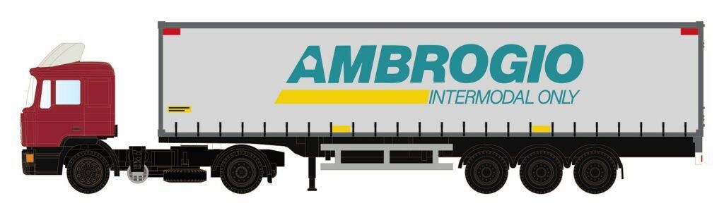 Minis N LC4071 - MAN F90 Gardinenplanen-Sattelzug Ambrogio | Modellbahn | Modelleisenbahn