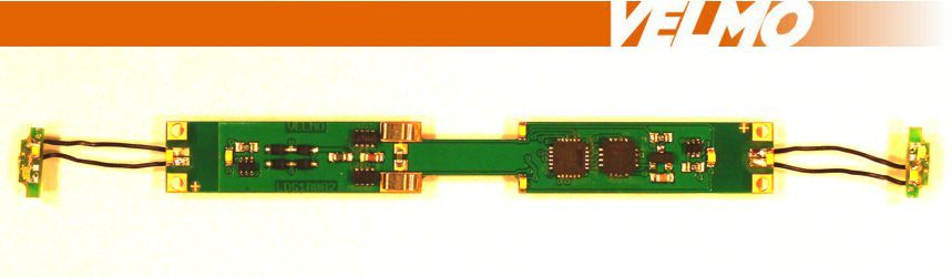 VELMO Z LDS18082 - Lokdecoder Multiprotokoll für DCC und SelecTRIX, Passend für Loktyp V320, BR320 001-1, Wiebe 7 | Modellbahn | Modelleisenbahn