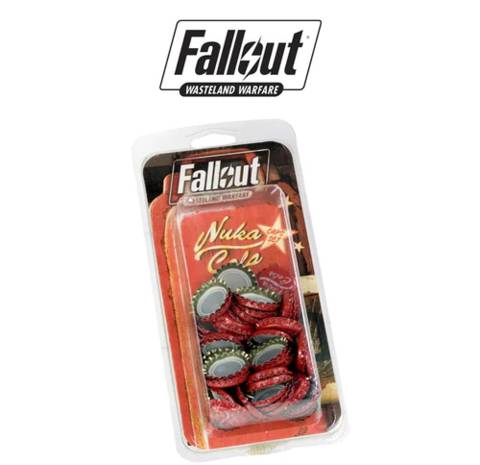 Modiphius Entertainment MUH107026 - Fallout: Wasteland Warfare - Accessories: Nuka Cola Caps Set (2024) | Tabletop