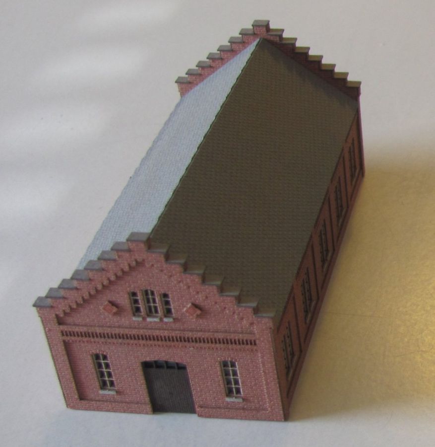 Modellbau Laffont N N311 - Maschinenhalle dunkelorange | Modellbahn | Modelleisenbahn