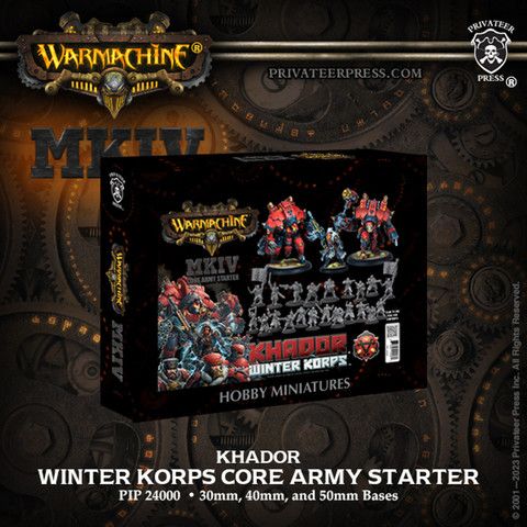 Privateer Press Übersee PIP24000 - Khador Winter Korps Core Army Starter?WARMACHINE: MKIV | Tabletop