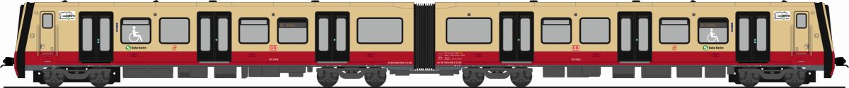 Rietze H0 (1:87) S11006 - Stadler/Siemens BR 483 Fahrmodell S-Bahn Berlin 100 Jahre, 483 008 2tlg. Viertelzug, 1:87 | Modellbahn | Modelleisenbahn