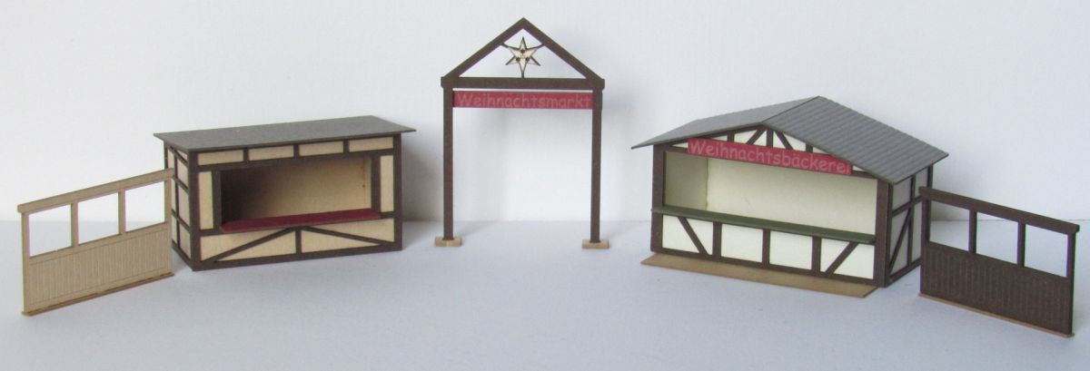 Modellbau Laffont TT T6001 - Set Weihnachtsmarkt I | Modellbahn | Modelleisenbahn
