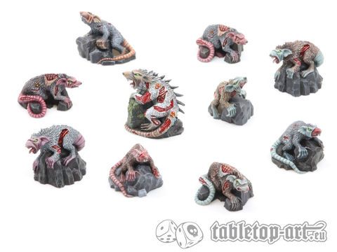 TableTop Art TTA200249 - Zombieratten Rudel (10)