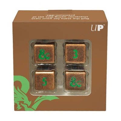 Ultra Pro Neu UP18783 - UP - Heavy Metal Feywild Copper and Green D6 Dice Set (4ct) for Dungeons & Dragons