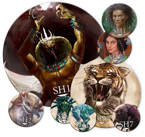 Ulisses Spiele US26243 - DSA - Acrylmarker-Set - Das Schwarze Herz