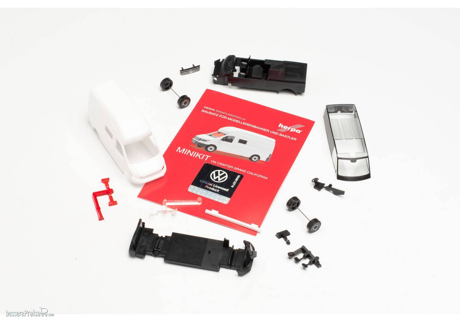 Herpa MiniKit:VW Crafter Grand California, weiß (unbedruckt Herpa MiniKit:VW Crafter Grand California, weiß (unbedruckt
