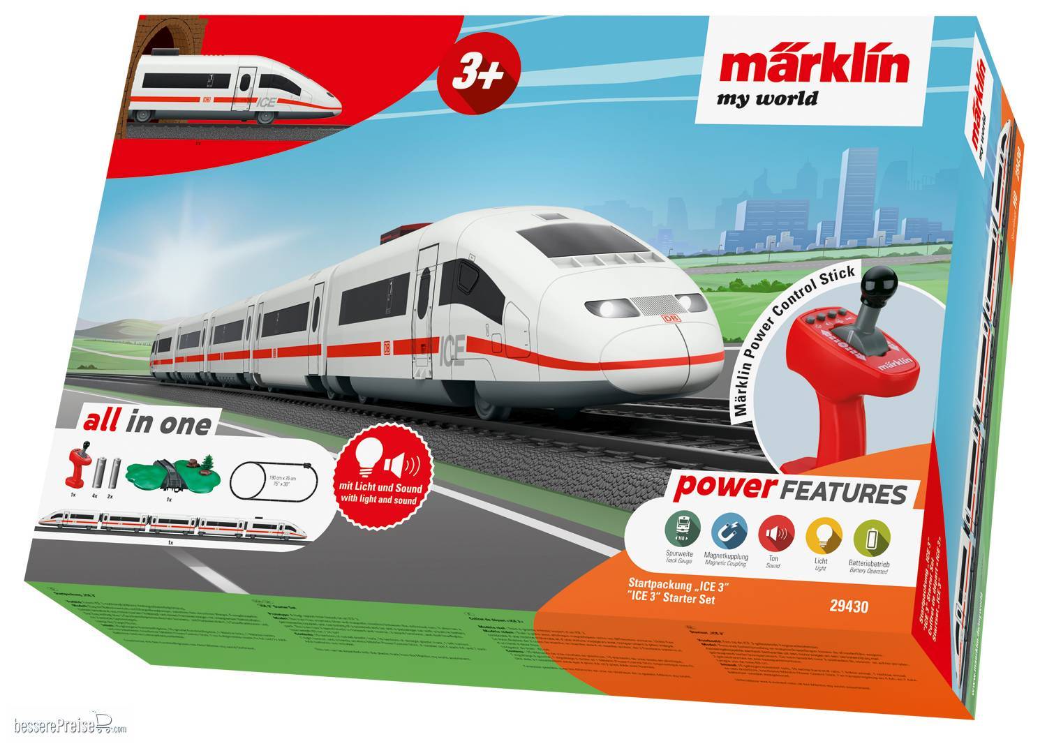 Märklin H0 (1:87) 029430 - Märklin my world - Startpackung "ICE 3" | Modellbahn | Modelleisenbahn