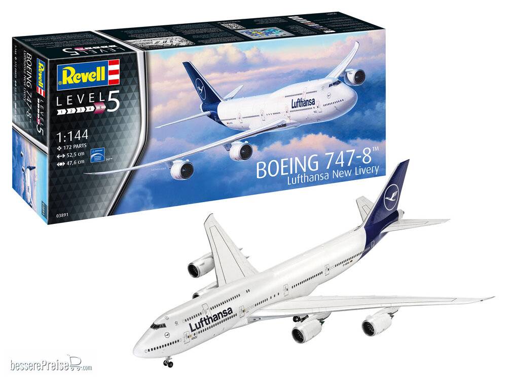 Revell 03891 - Boeing 747-8 Lufthansa New Livery | Modellbau