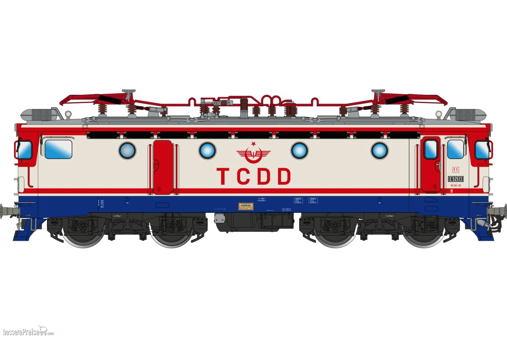 Elektrolokomotive E52 der TCDD - Ep.VI