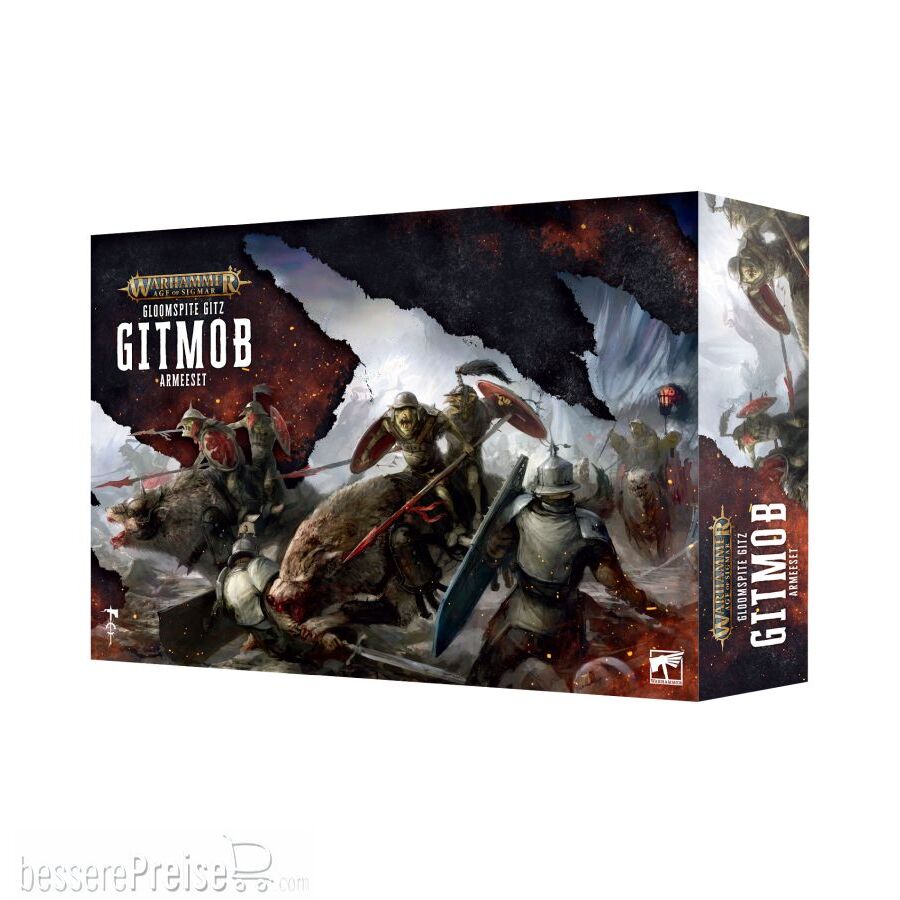 Games Workshop 04010209002 - GLOOMSPITE GITZ: GITMOB ARMEESET (DEU) 89-93 | Tabletop