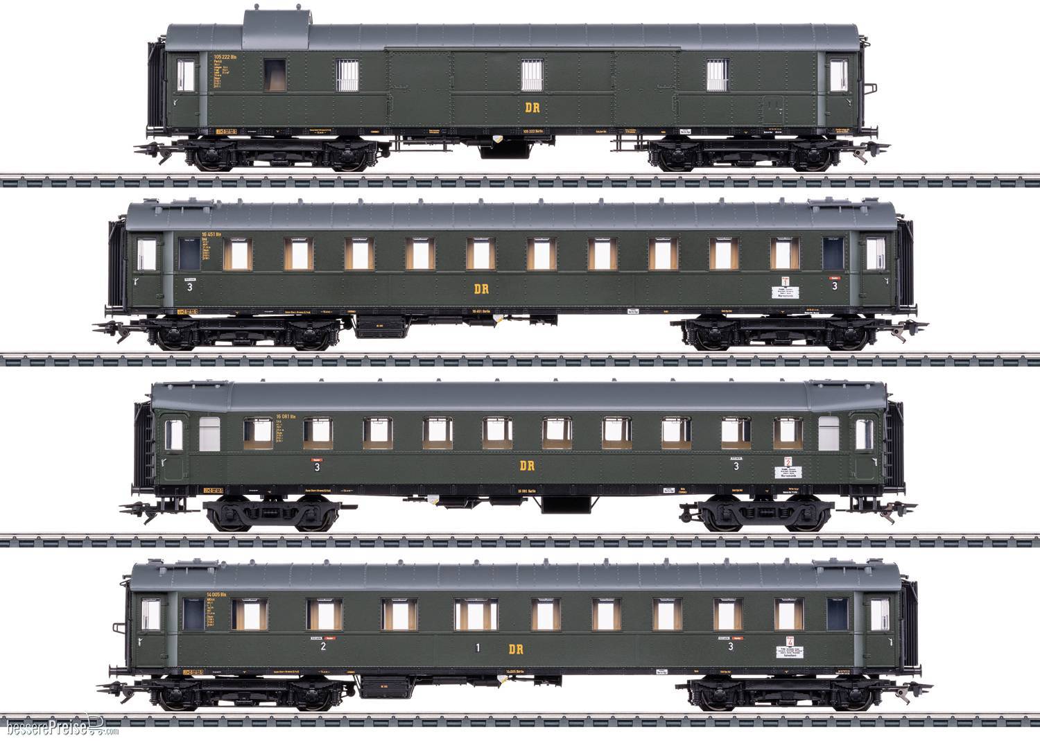 Märklin 042514 H0 Wagen-Set zur BR19 DR/DDR | Condition: Neu