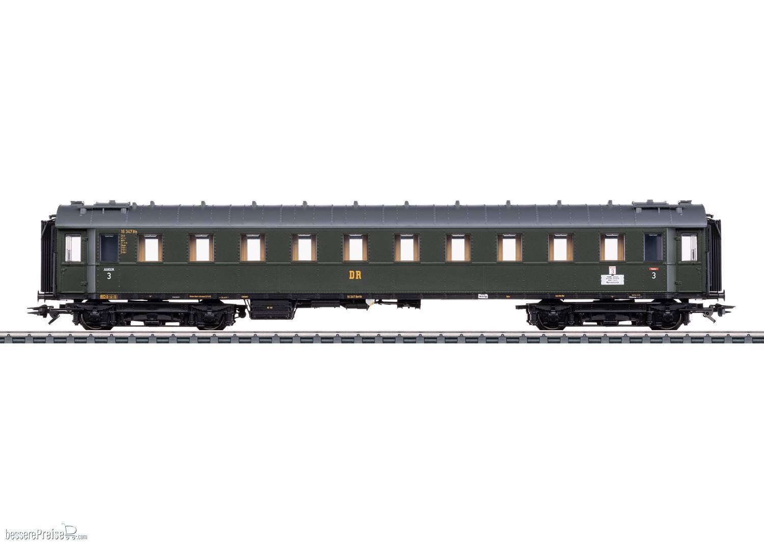 Schnellzugwagen zur Dampflok BR 19.0 Sachsenstolz