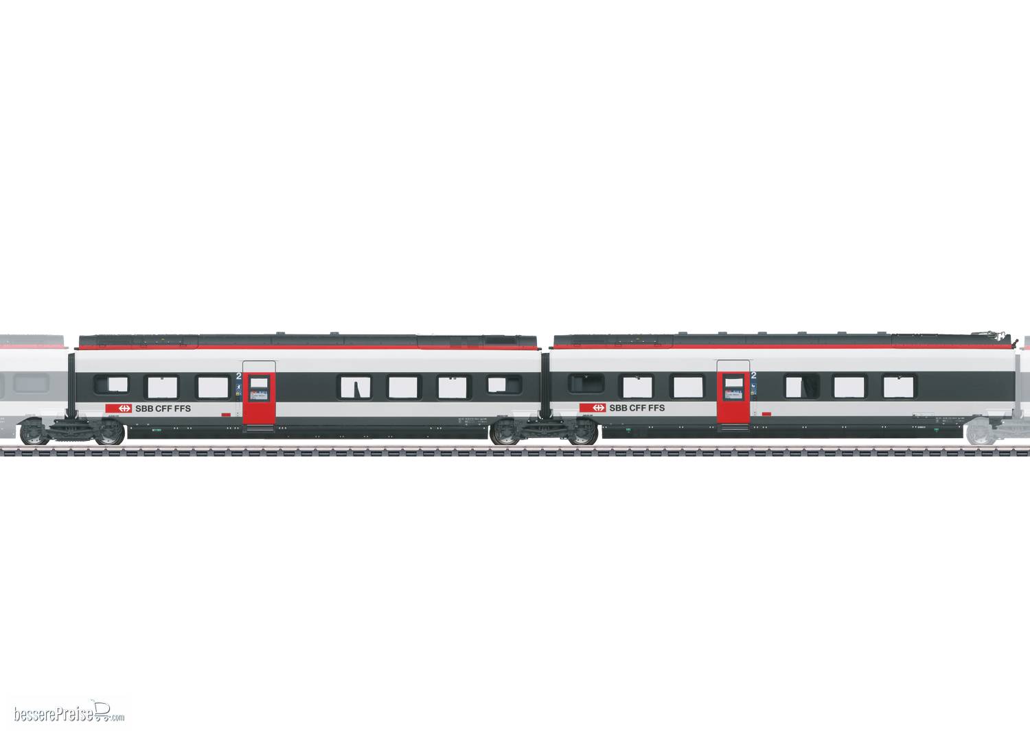 Ergänzungswagen-Set 2 zum RABe 501 Giruno SBB/CFF/FFS Epoche VI