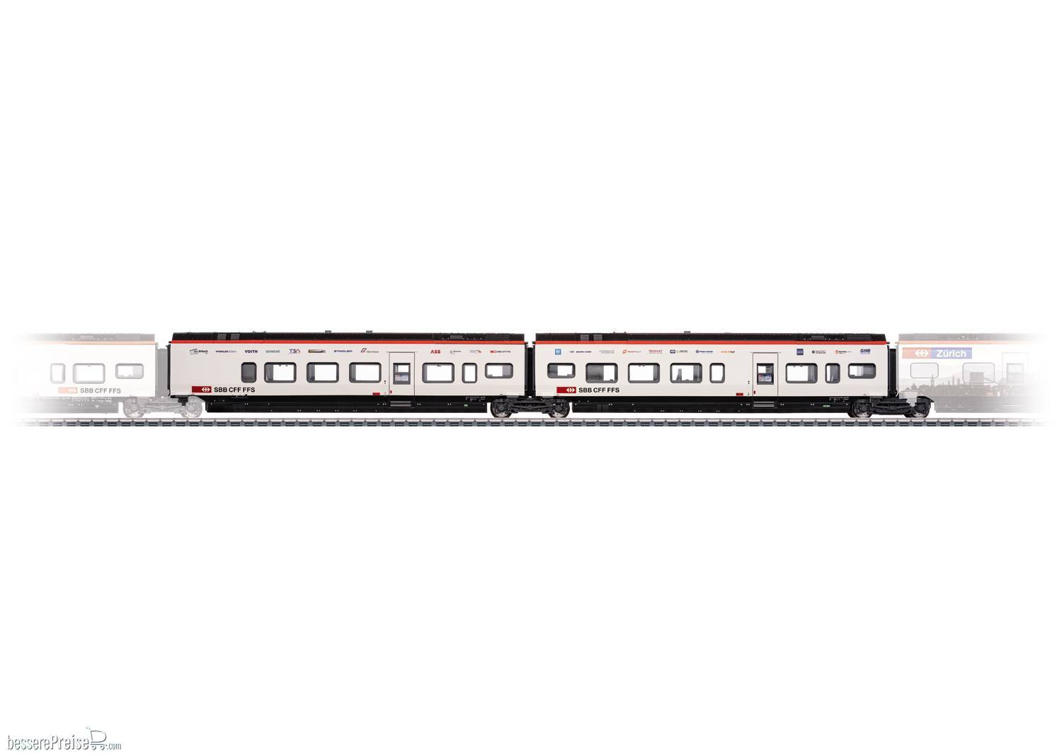 Ergänzungswagen-Set 2 zum RABe 501 Giruno