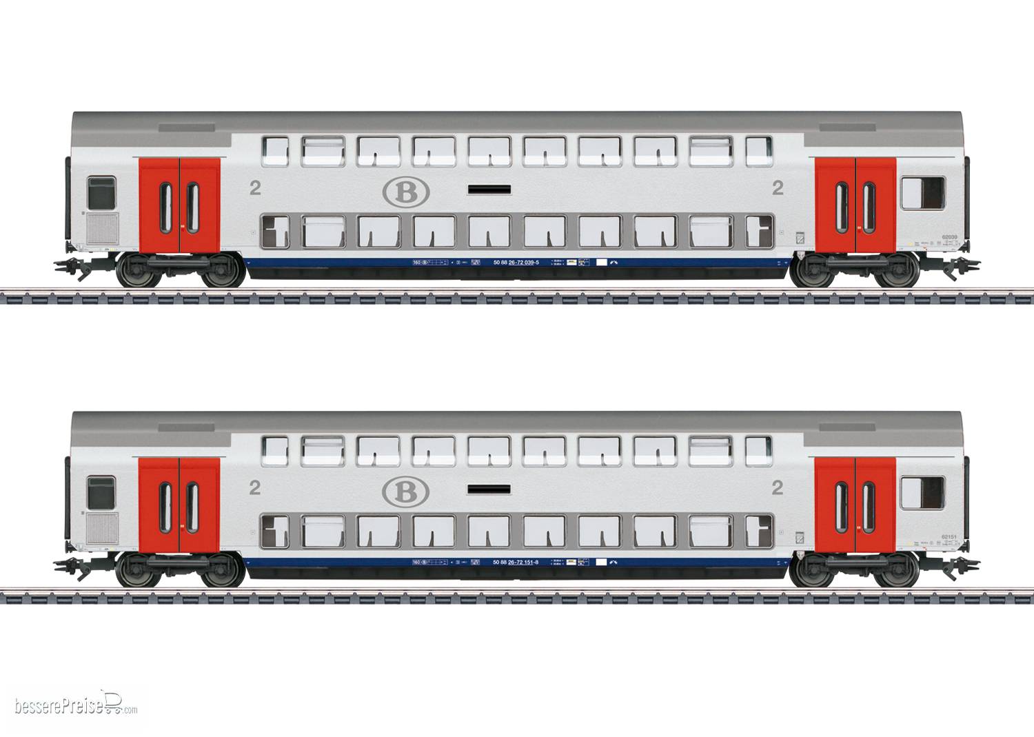 Doppelstockwagen-Set SNCB
