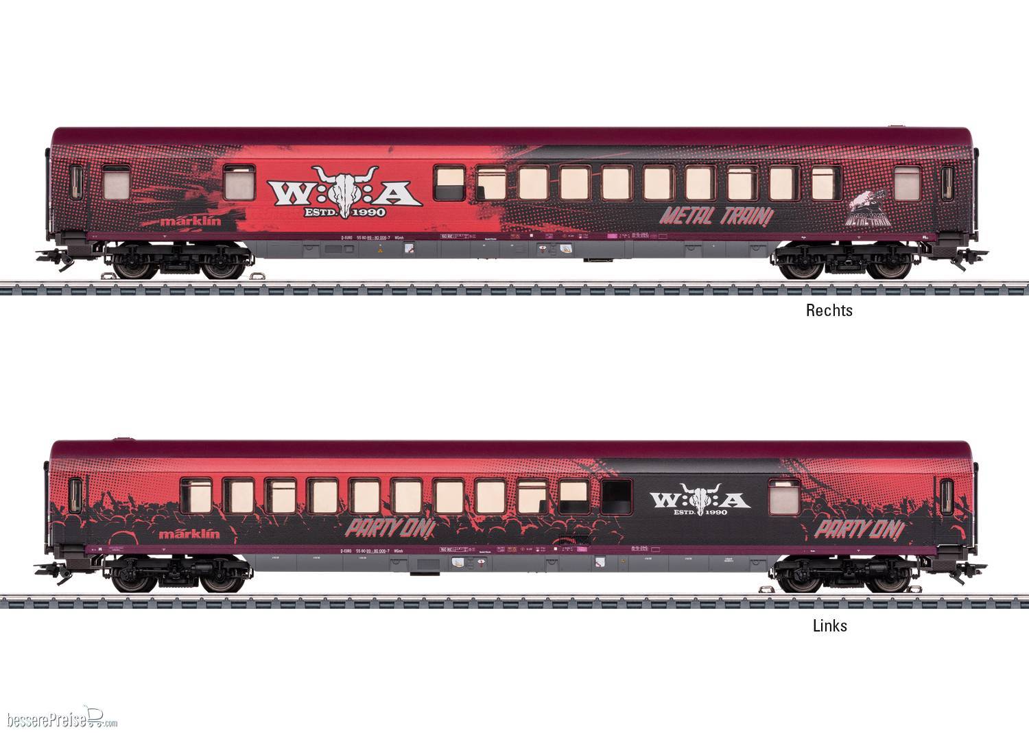 Partywagen Metal Train/W:O:A