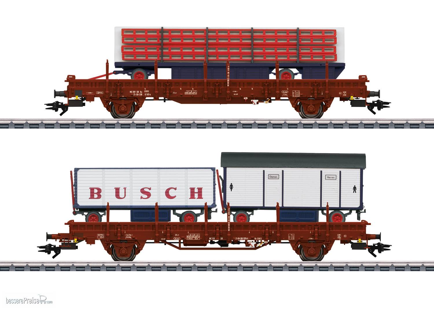 Güterwagen-Set Zirkus Busch