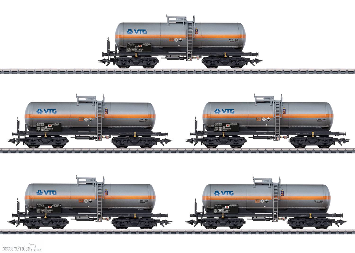 Chlorgaskesselwagen-Set VTG