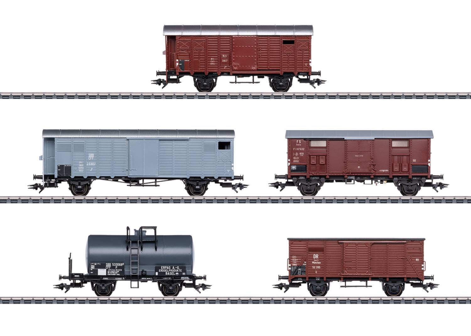 Güterwagen-Set zur Ae 6/8