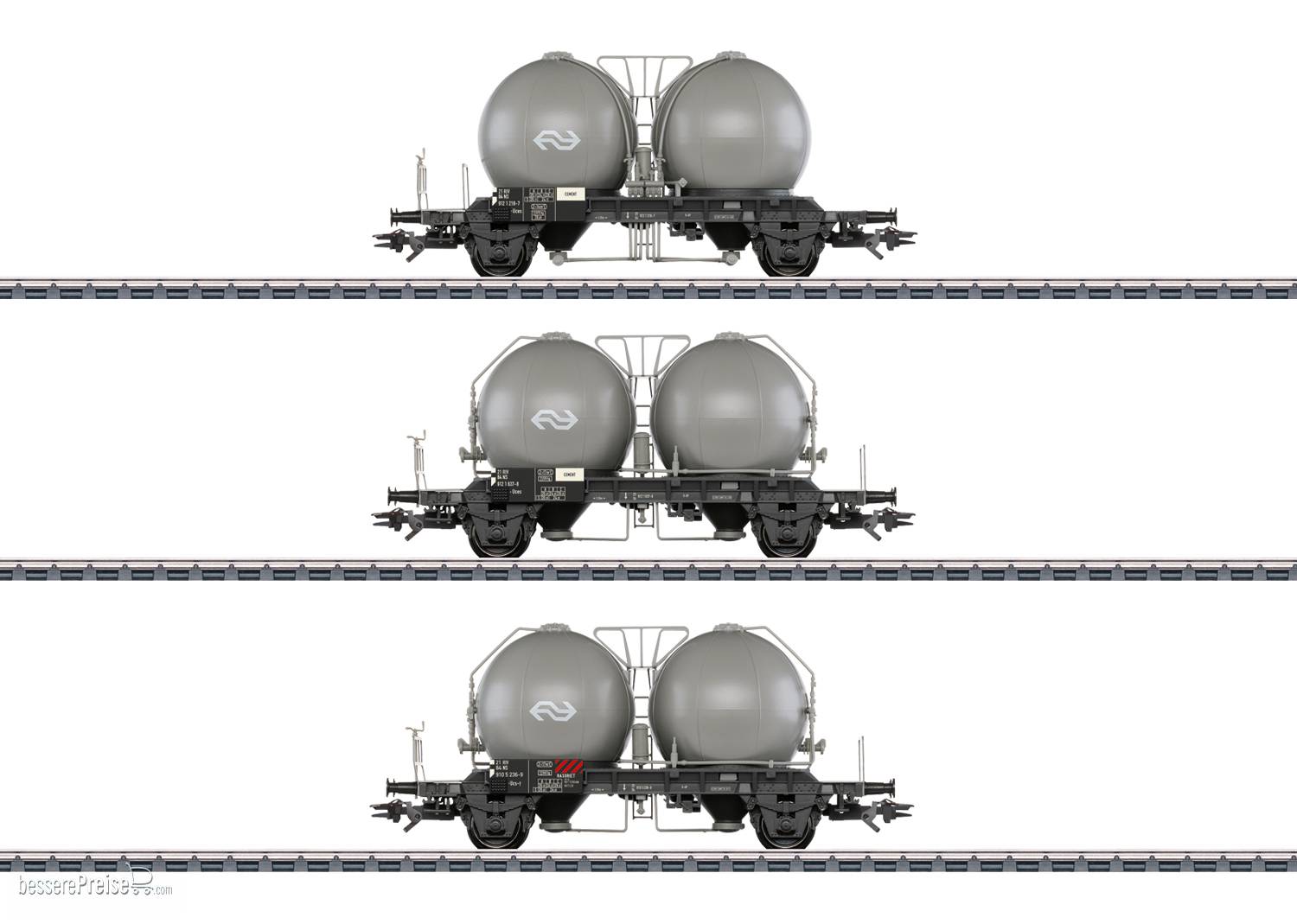 Kugelbehälterwagen-Set Uces und Ucs-y